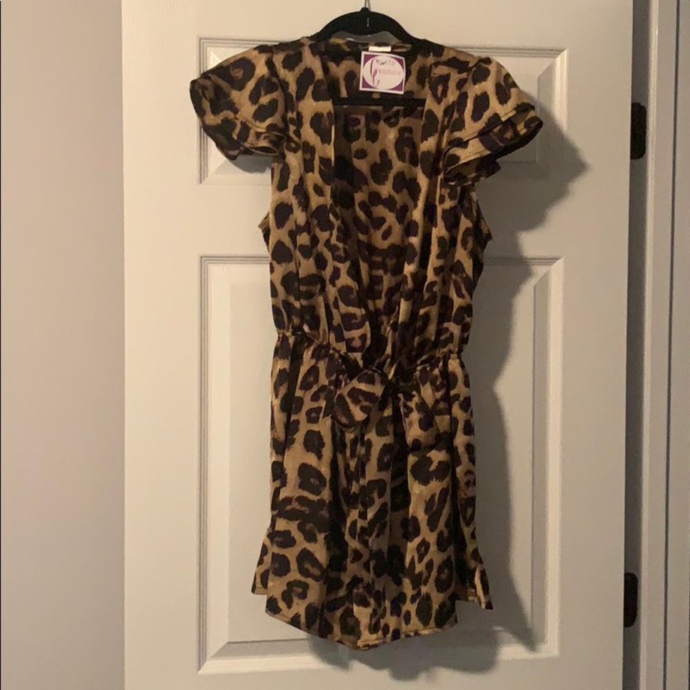 Leopard Print Romper